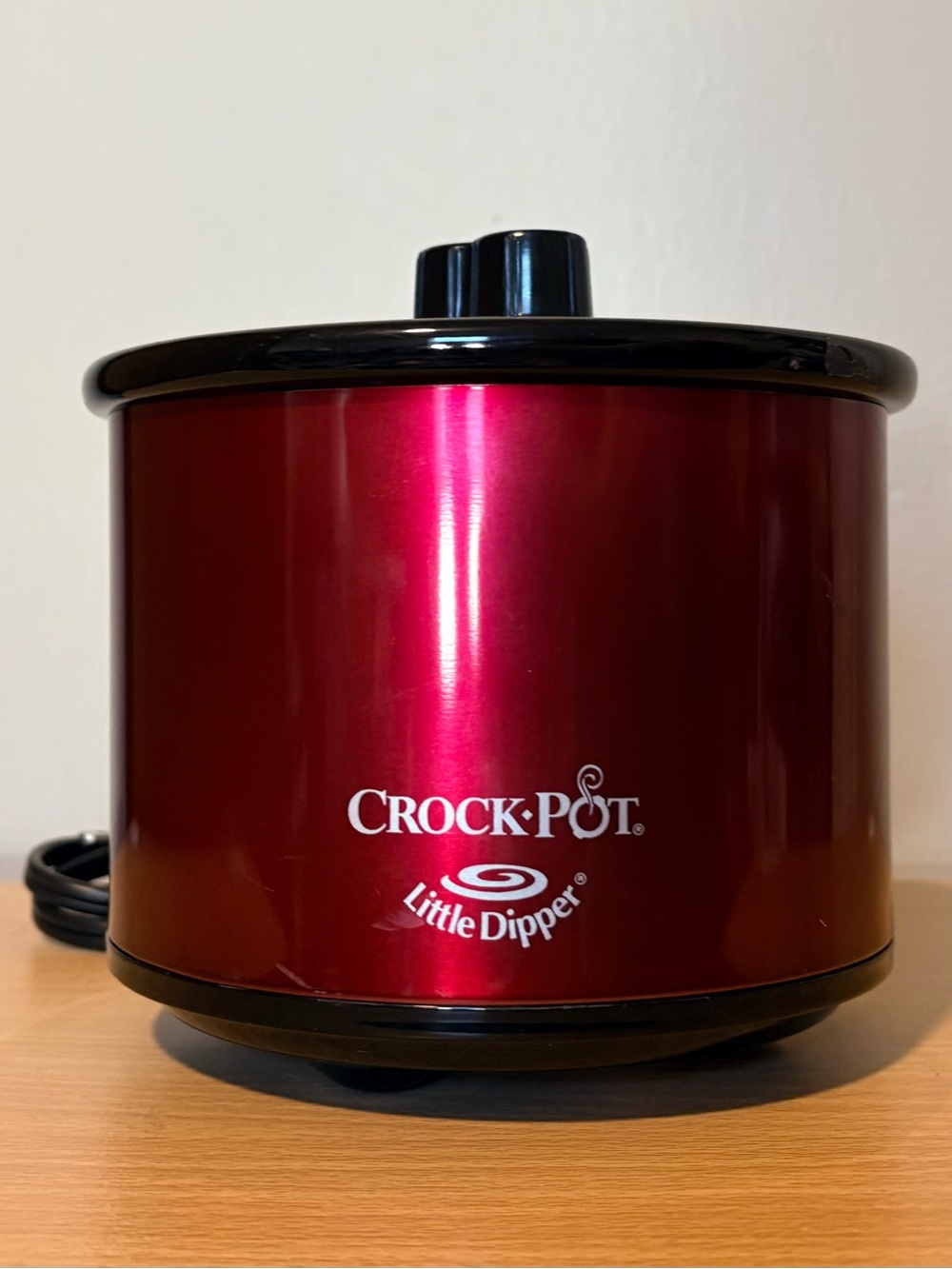 Sunbeam Crock Pot Little Dipper Red SCR-05-R Slow Cooker 16 OZ Dip Sauces Fondue